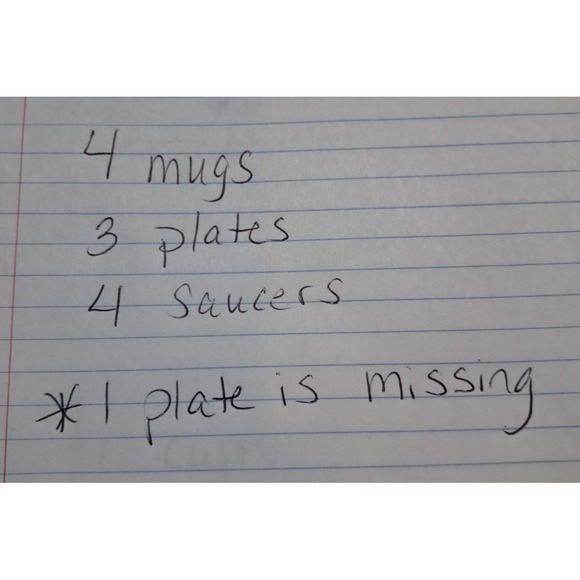 11 PC Christmas Holiday Porcelain Dinnerware Set Plates Holly Berry Gold Trim - Picture 13 of 13